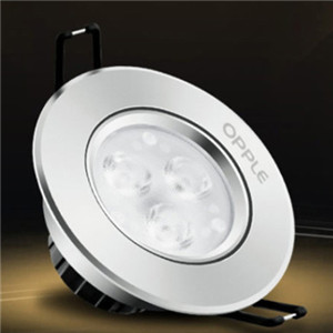 歐普照明LED射燈3W全套天花牛眼嵌入式過(guò)道走廊客廳孔燈 象牙白3瓦白光 開(kāi)孔7-8cm